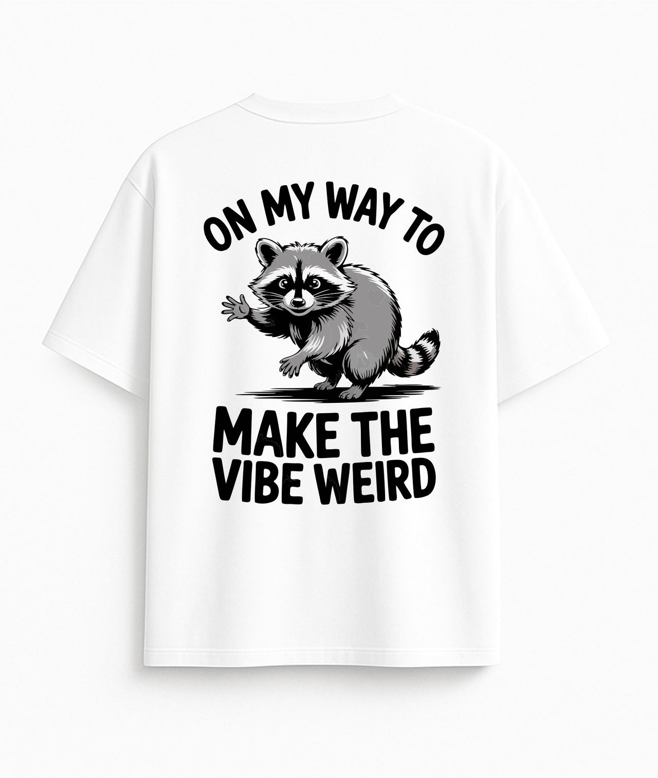 BALTI OVERSIZED MARŠKINĖLIAI "ON MY WAY"