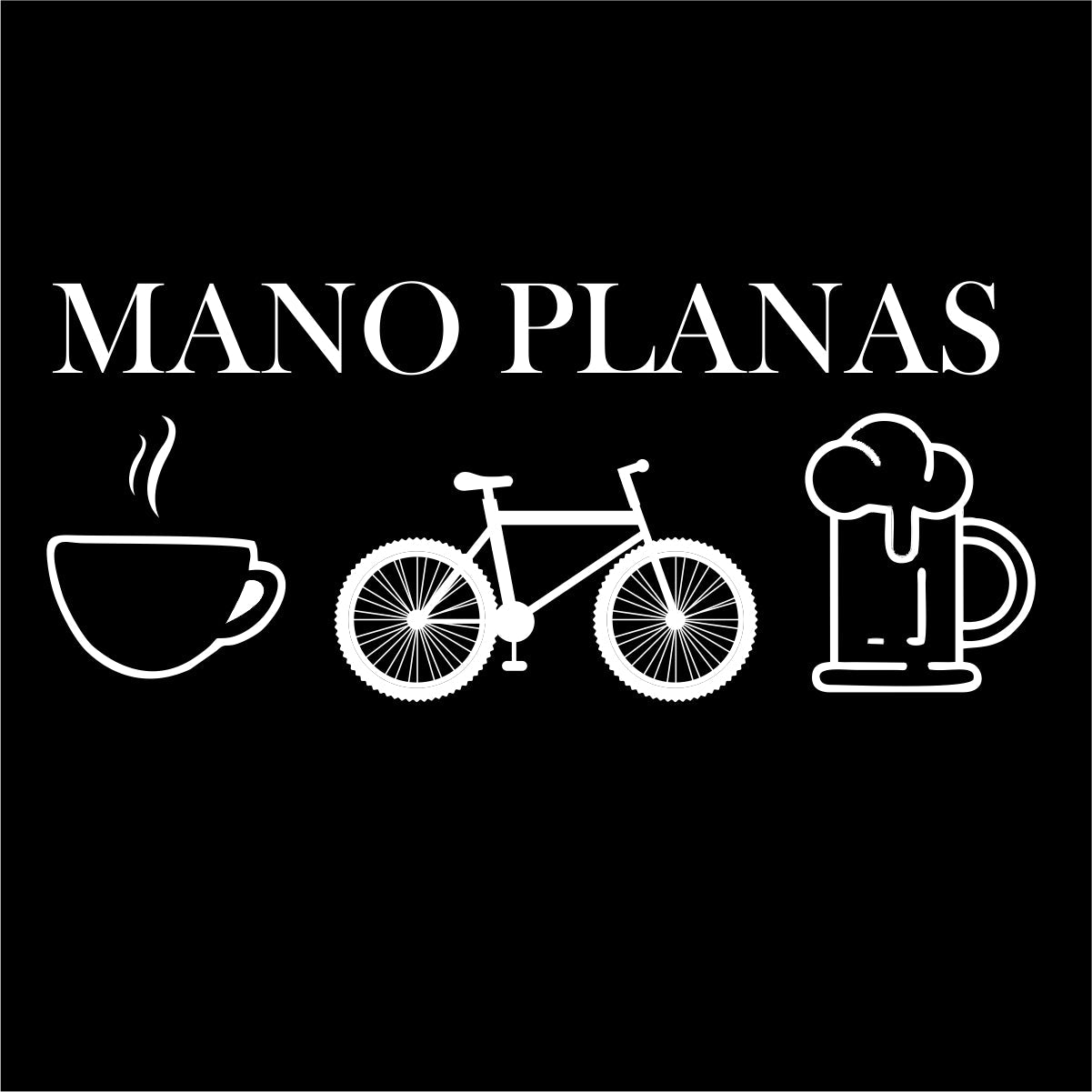 Juodi UNISEX marškinėliai "Mano planas“
