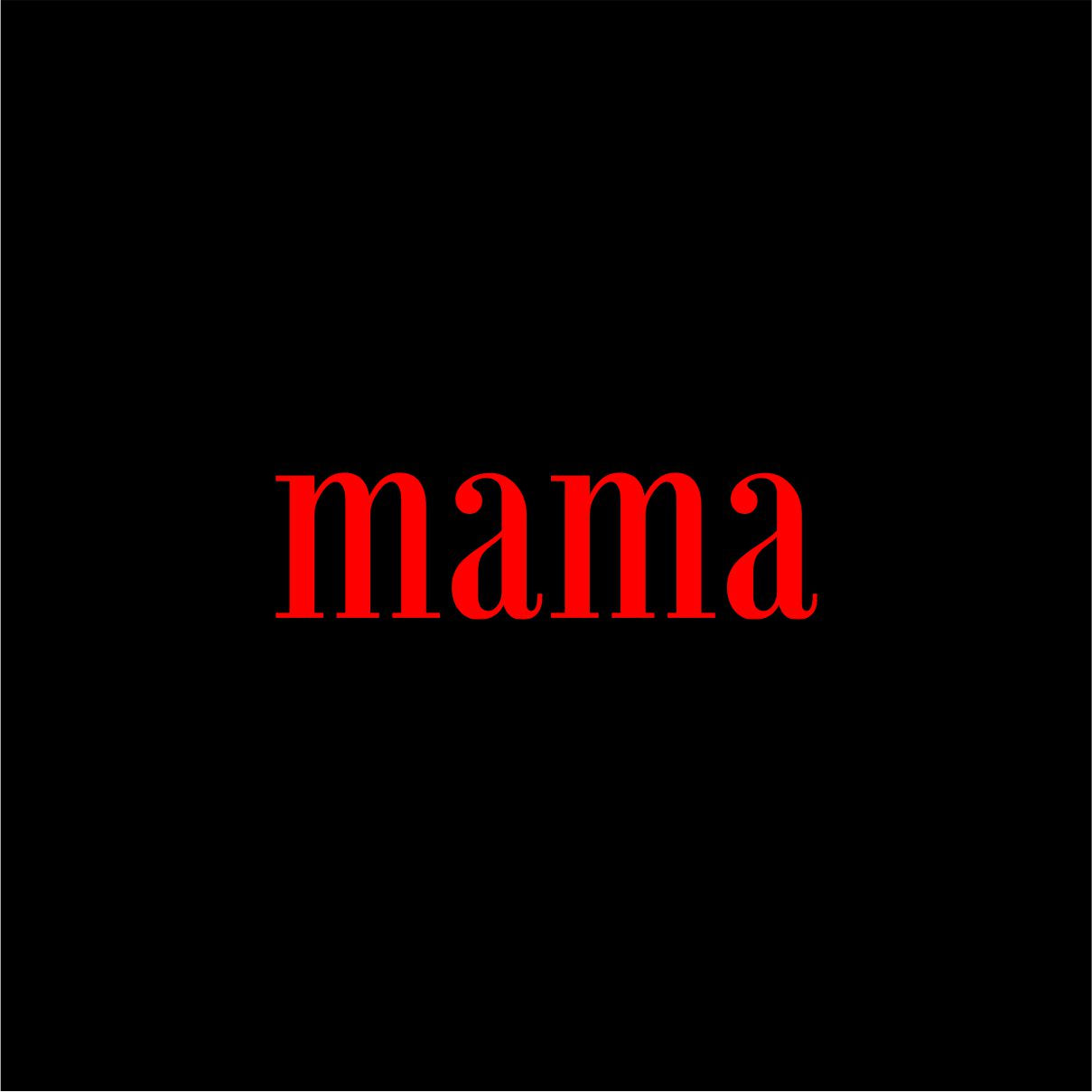 Juodas džemperis be gobtuvo "Raudona mama"