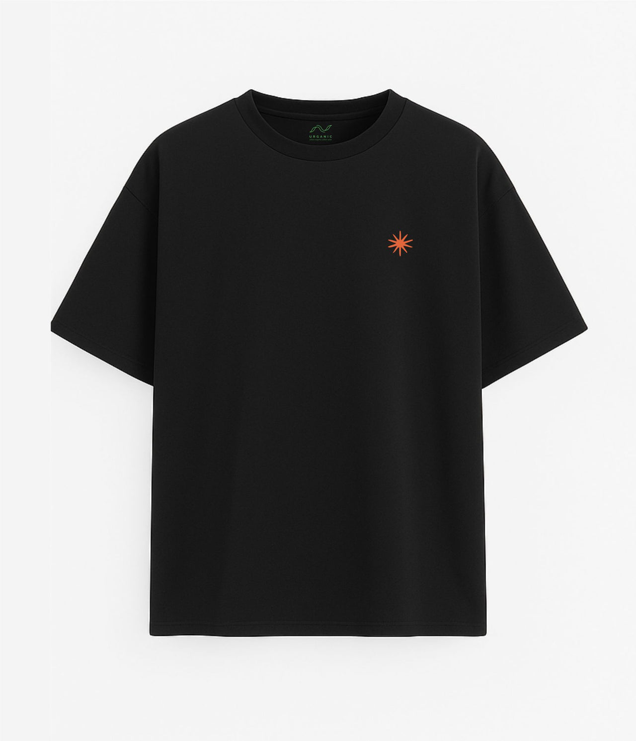 JUODI OVERSIZED MARŠKINĖLIAI "DAUGIAU ŠVIESOS"