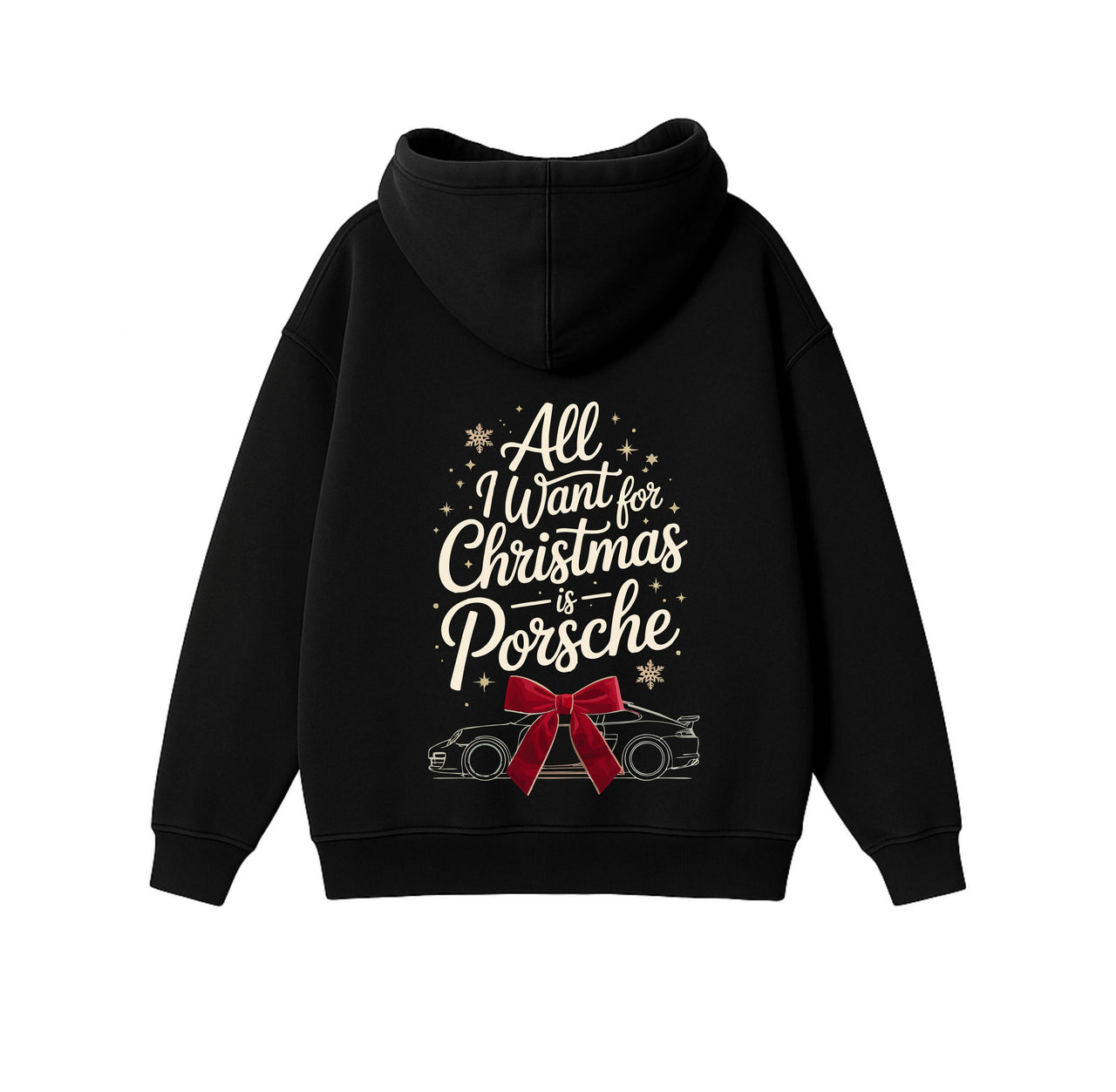 JUODAS OVERSIZED STOROS MEDŽIAGOS DŽEMPERIS "ALL I WANT FOR CHRISTMAS"