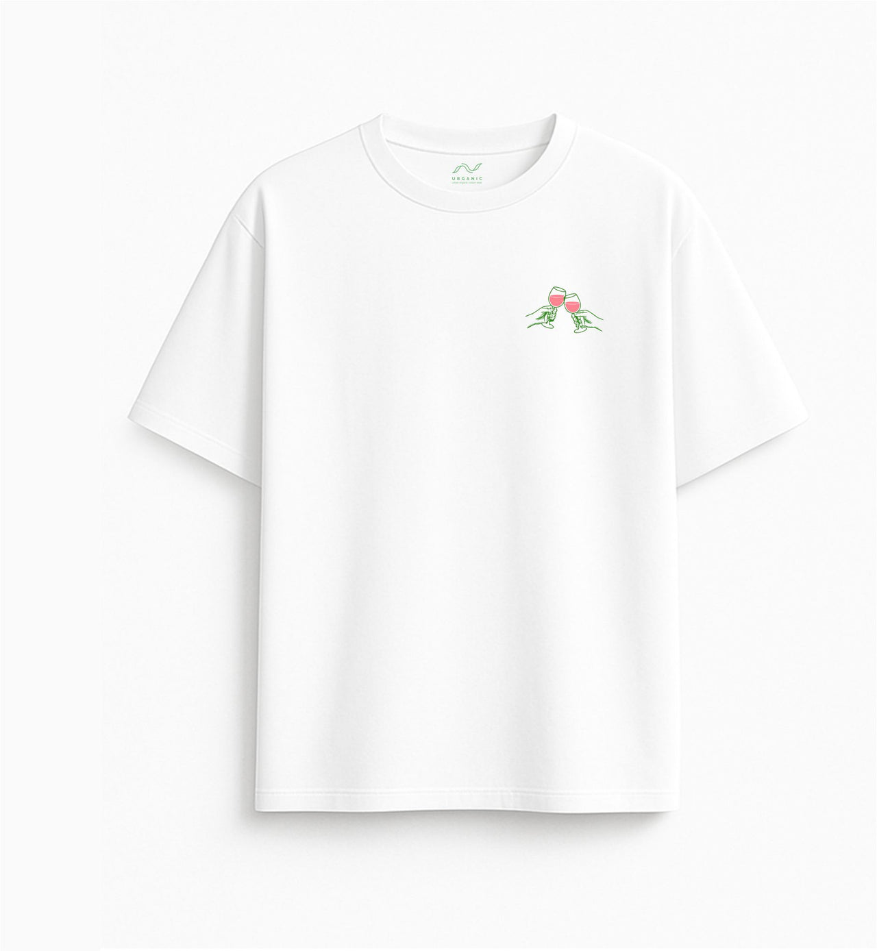 BALTI OVERSIZED MARŠKINĖLIAI "SKAMBA KAIP RYTOJAUS PROBLEMA"