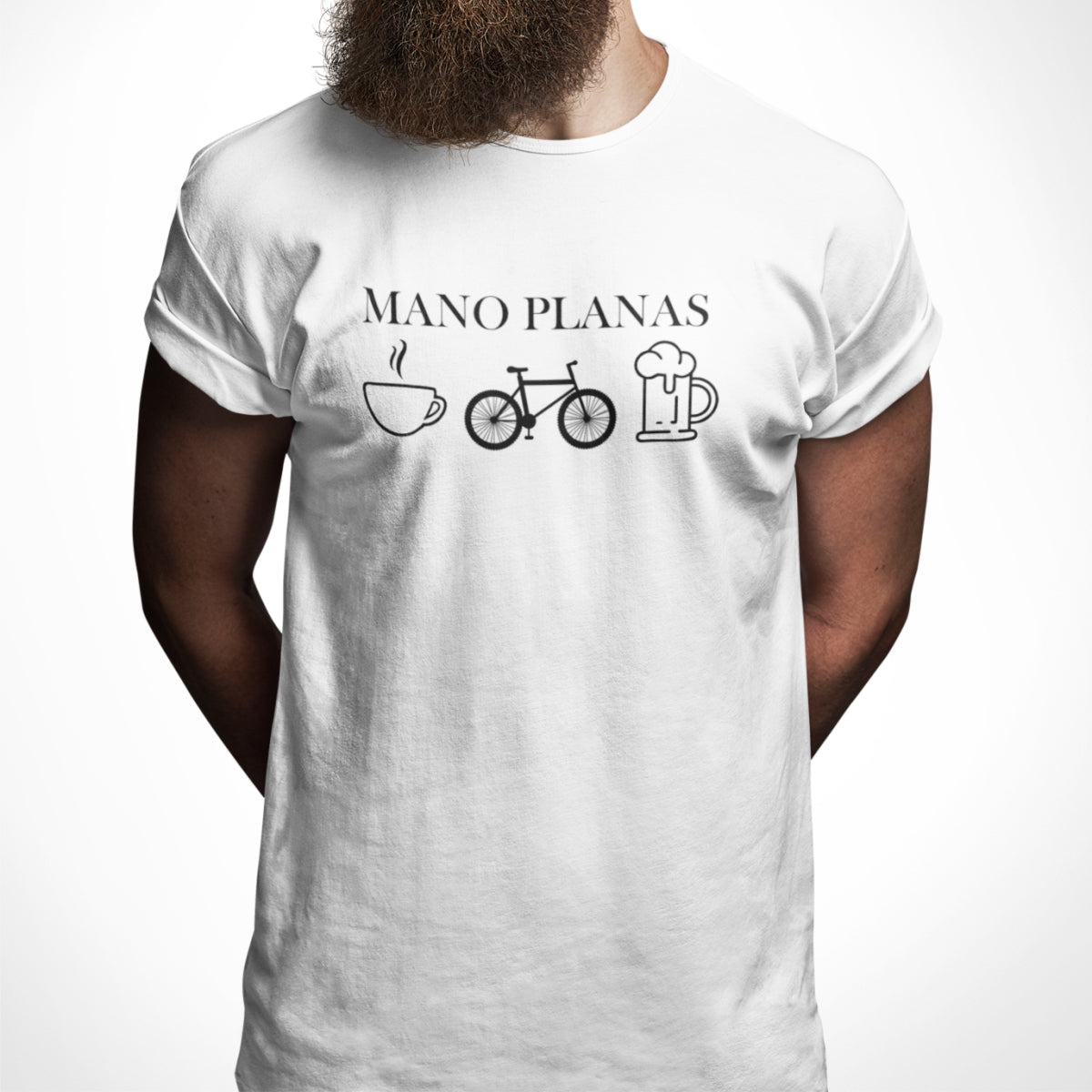 Balti UNISEX marškinėliai "Mano planas“