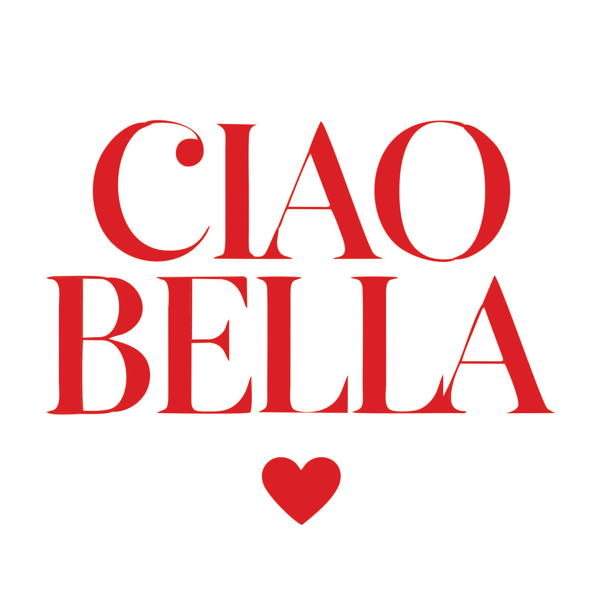 Baltas džemperis be gobtuvo "CIAO BELLA"