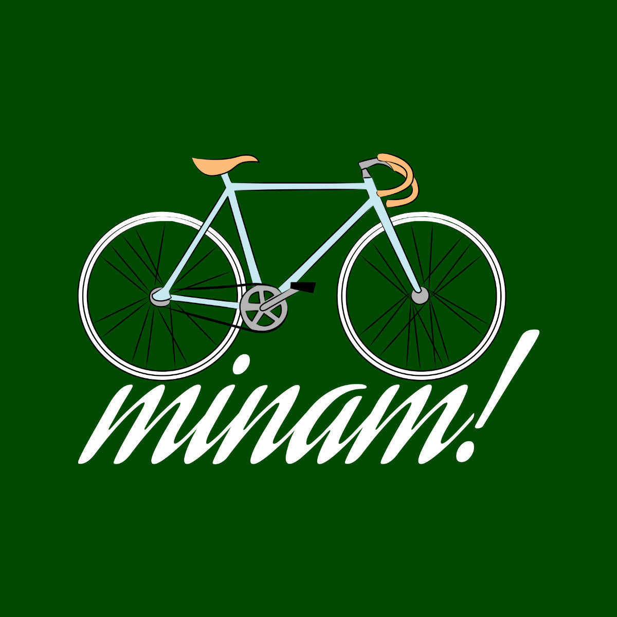 Tamsiai žali UNISEX marškinėliai "Minam“